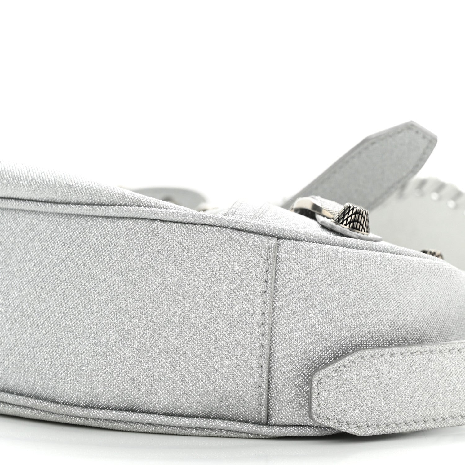 Balenciaga Sparkling Fabric Le Cagole Shoulder Bag XS Silver 10 of 10