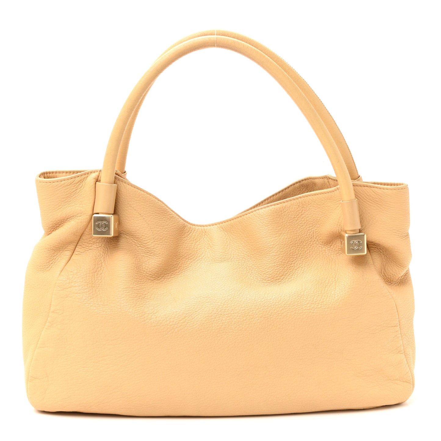 Calfskin CC Dice Tote Bag yellow
