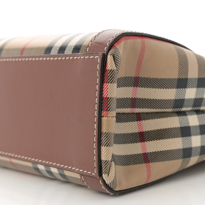 Burberry Vintage Check Calfskin Kane Tote Bag Beige Brown 11 of 15