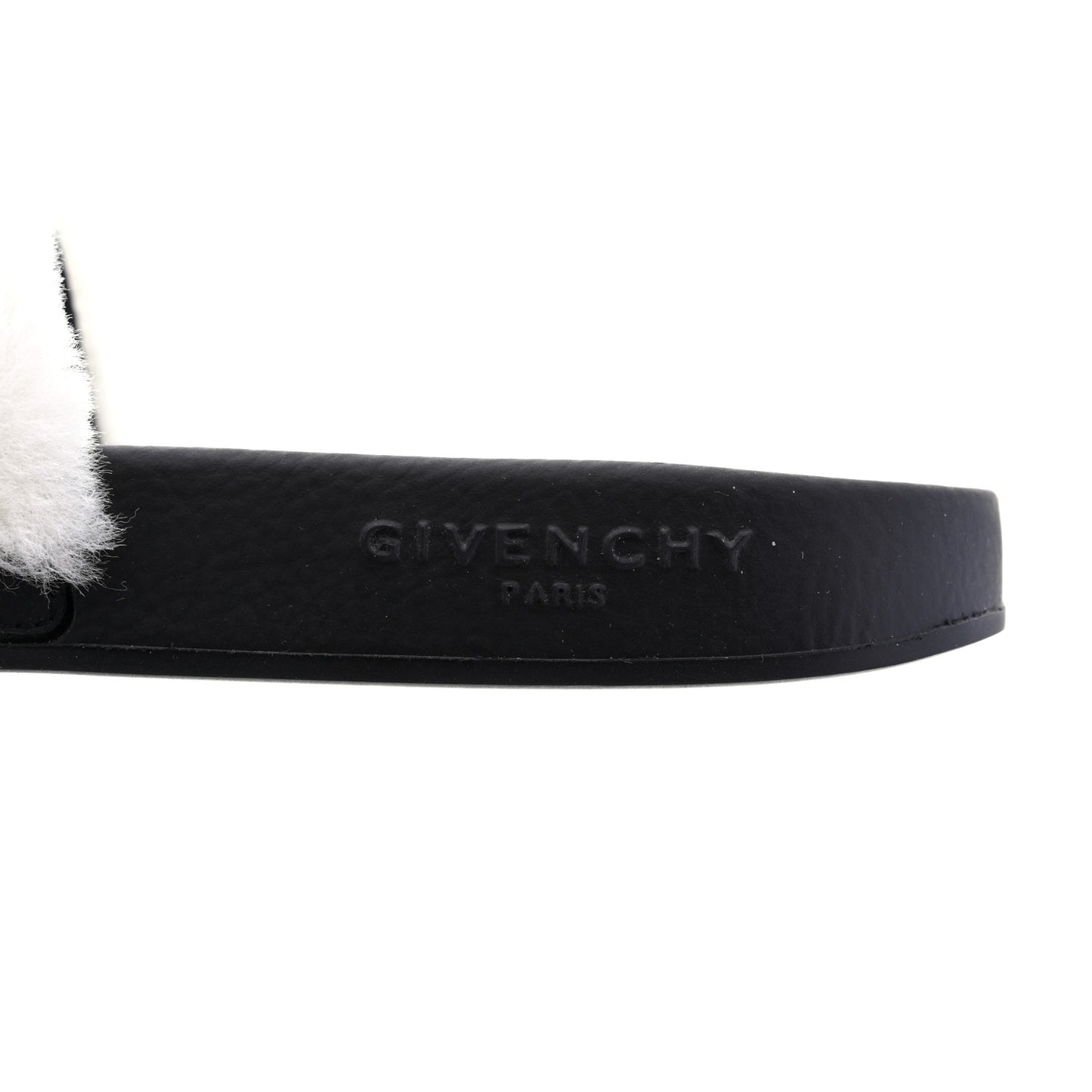 Shearling Womens Logo Womens Pool Slides Sandals 39 White Black