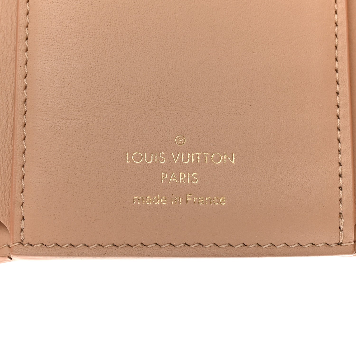 Louis Vuitton LOUIS VUITTON Taurillon Embellished Capucines Compact Wallet Beige 6 of 14