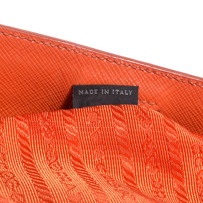 Prada Saffiano Lux Medium Tote Papaya 7 of 10