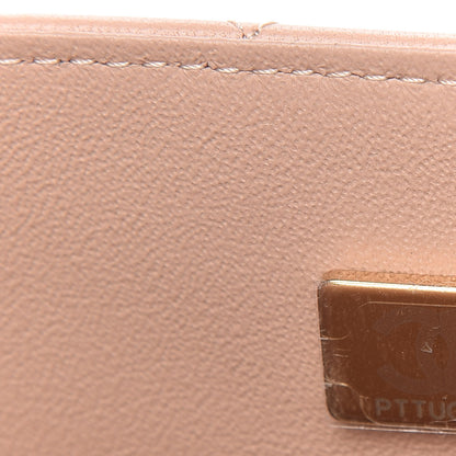 Chanel Lambskin Quilted Mini Top Handle Rectangular Flap Beige 9 of 11