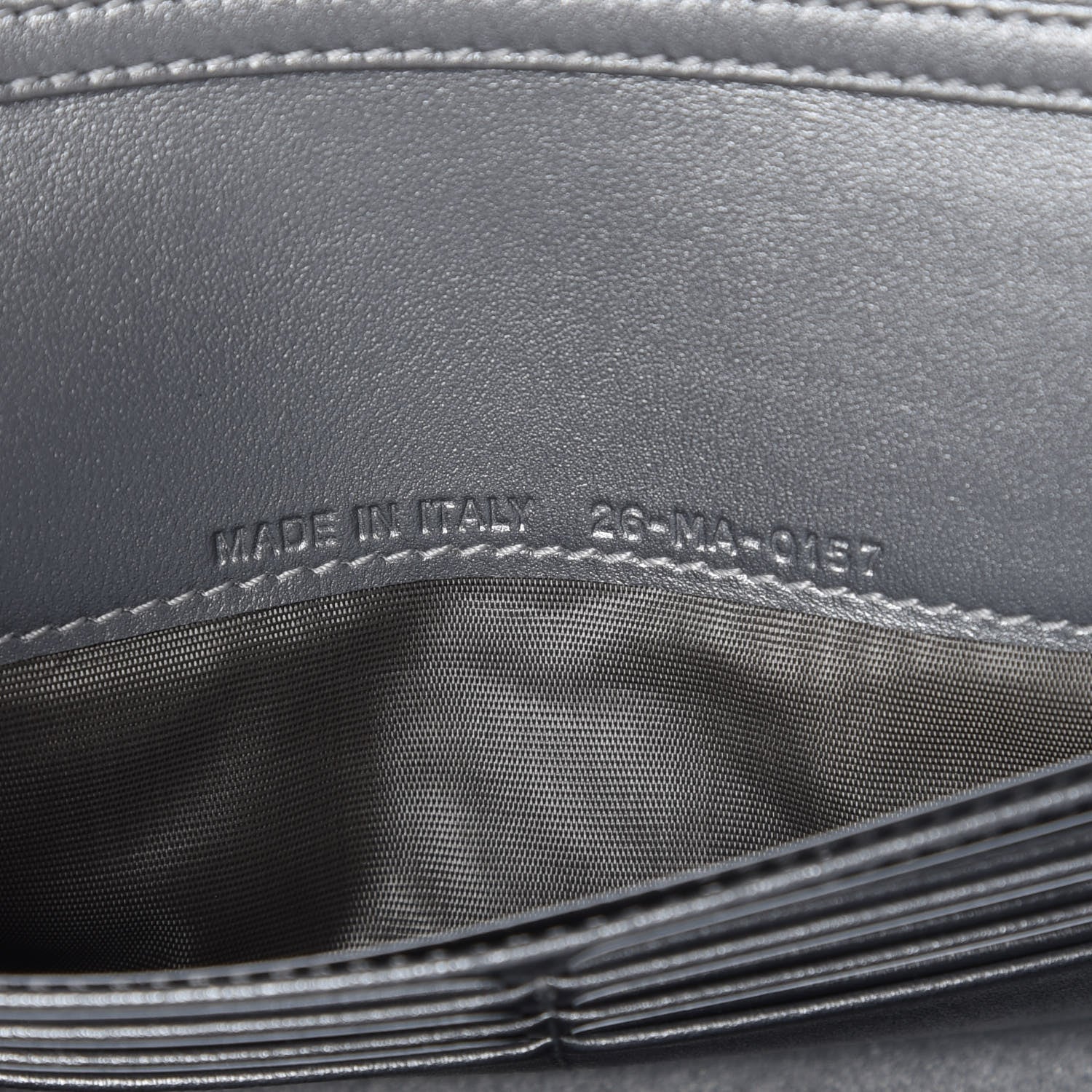 Christian Dior Metallic Calfskin J'adior Croisiere Chain Wallet Graphite 9 of 10