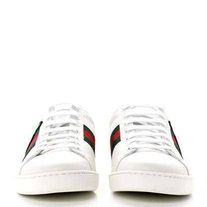 Gucci Calfskin Web GG Apple Embroidered Womens Ace Sneakers 40 White 2 of 10