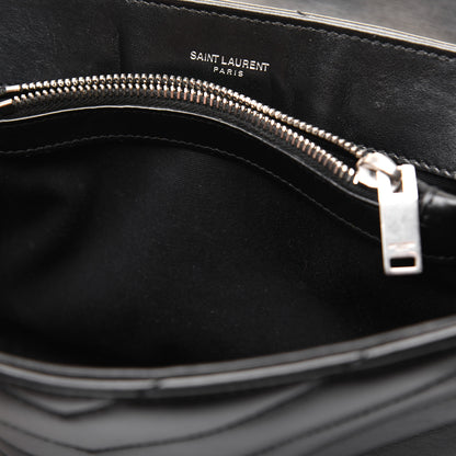 Saint Laurent Calfskin Y Quilted Monogram Small Loulou Chain Satchel Black 11 of 21