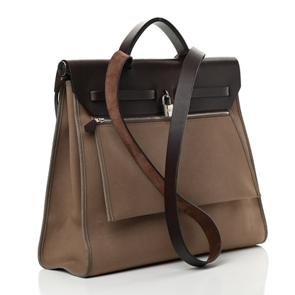 Hermes Toile Vache Hunter Herbag Zip 39 MM Etoupe Ebene 4 of 21