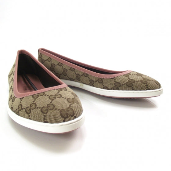 Monogram Ballet Flats 37.5 Pink
