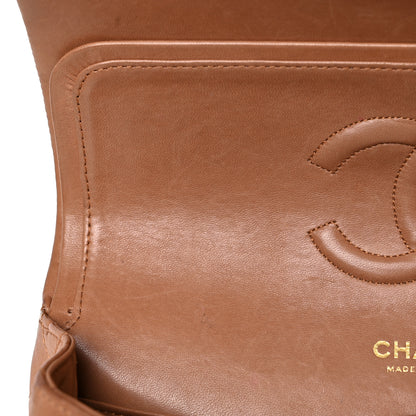 Chanel Lambskin Quilted Medium Double Flap Brown 13 of 46