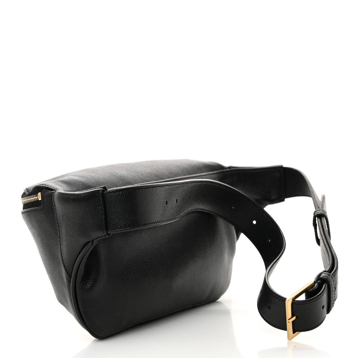 Saint Laurent Grain De Poudre Monogram Belt Bag Black 3 of 12
