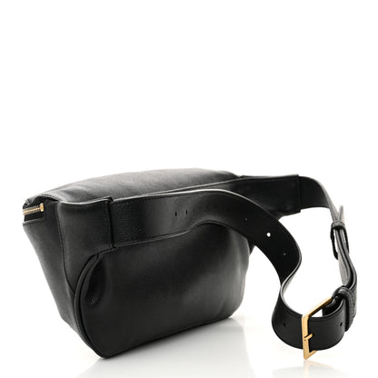 Saint Laurent Grain De Poudre Monogram Belt Bag Black 3 of 12