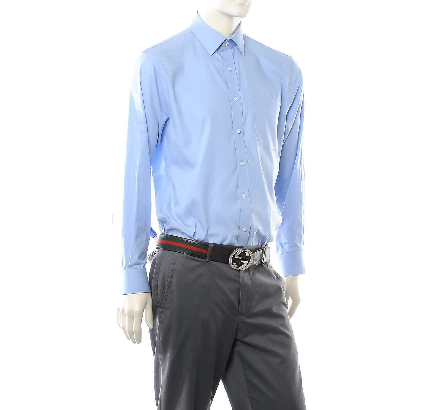 Calfskin Web Interlocking G Belt 120 48 Dark Brown