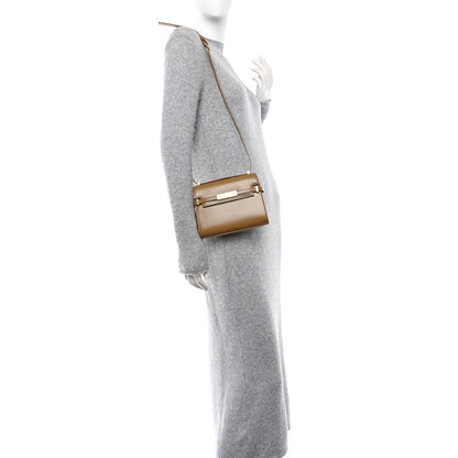 Saint Laurent Smooth Calfskin Mini Manhattan Shoulder Bag Natural Tan 2 of 12