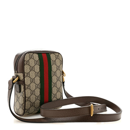 Gucci GG Supreme Monogram Web Mini Ophidia Messenger Brown 2 of 11