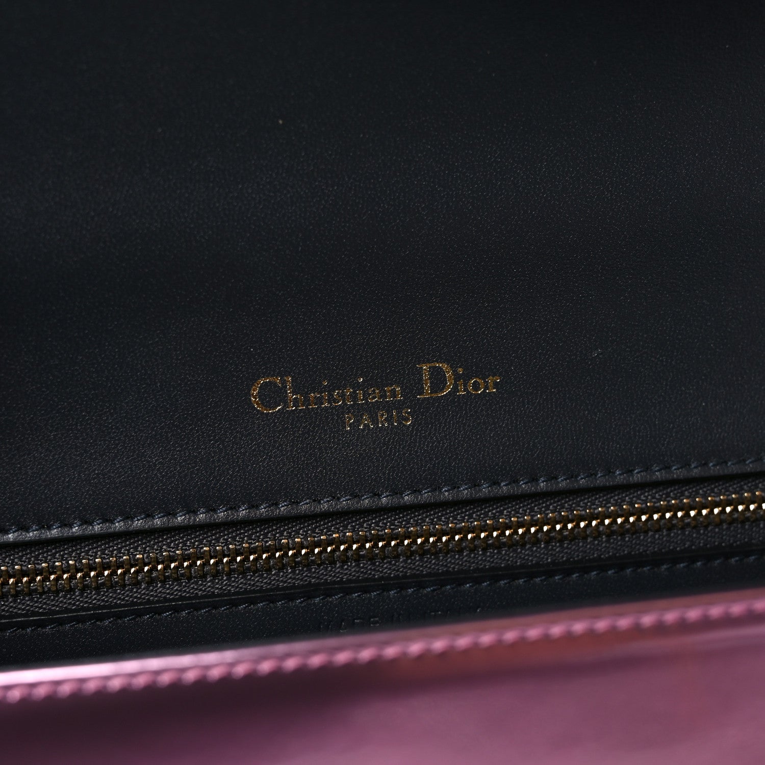 Christian Dior Metallic Patent Micro-Cannage Medium Diorama Flap Bag Pink 6 of 9