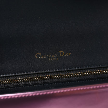 Christian Dior Metallic Patent Micro-Cannage Medium Diorama Flap Bag Pink 6 of 9