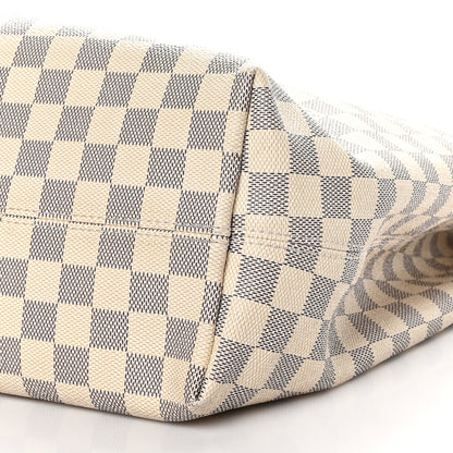 Louis Vuitton Damier Azur Graceful MM Rose Ballerine 8 of 9