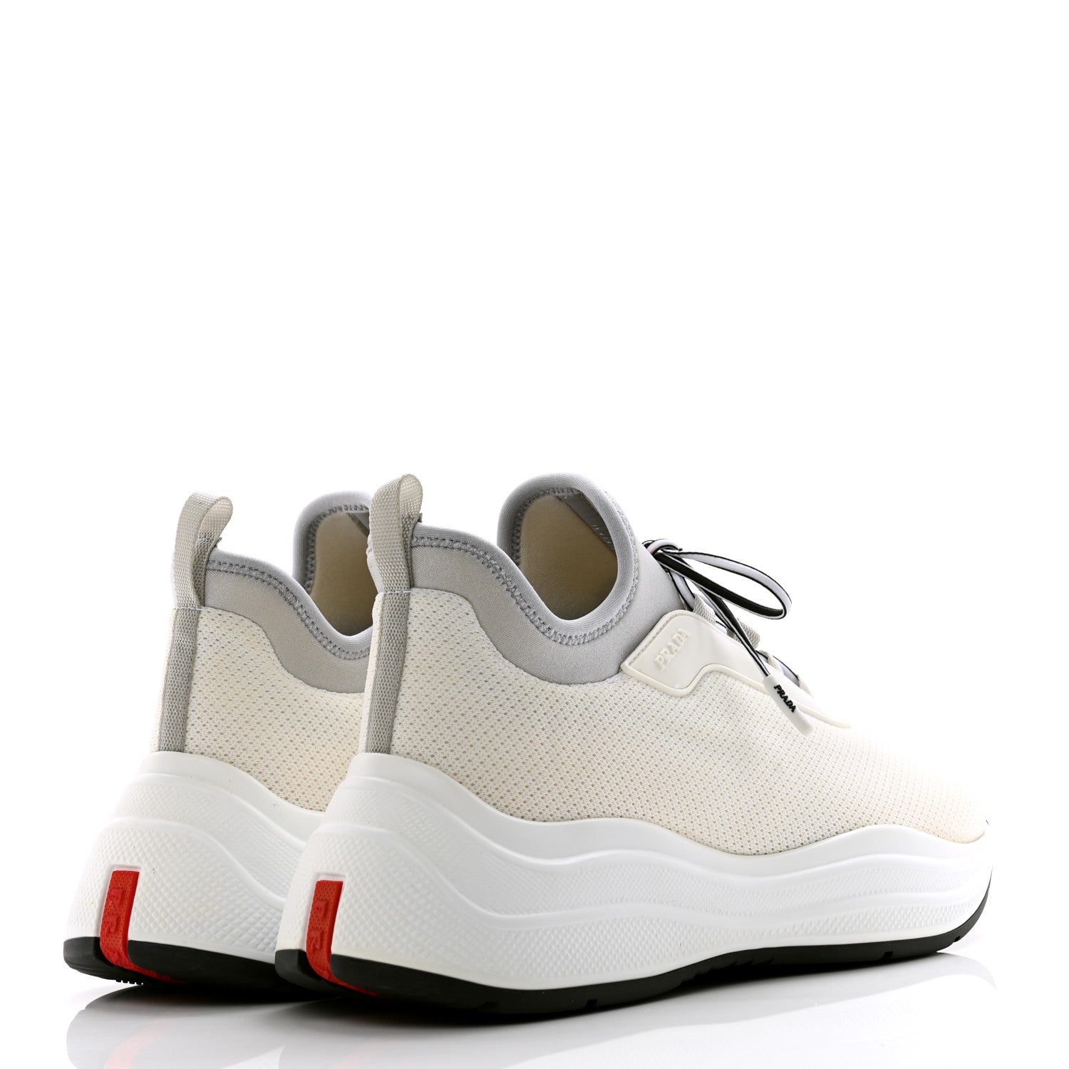 Prada Mesh Neoprene America's Cup 45mm Sneakers 37.5 White Alluminio 4 of 9