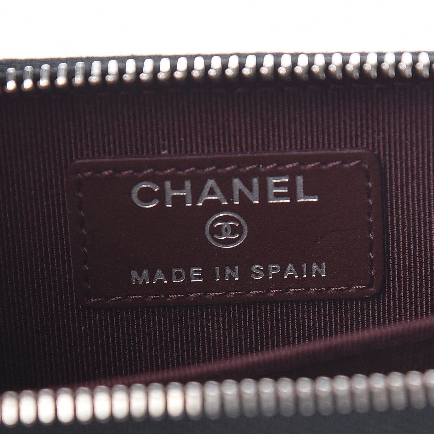 Chanel Caviar Quilted Zip Coin Purse Black 6 of 8