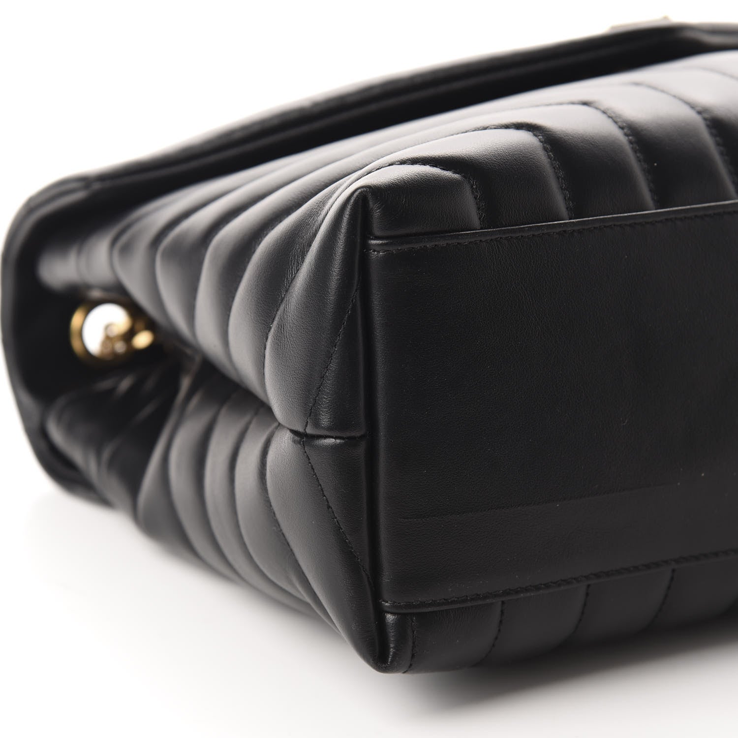 Saint Laurent Calfskin Y Quilted Monogram Medium Loulou Chain Satchel Black 6 of 12