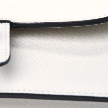Christian Dior Grained Calfskin Saddle Belt Bag White 14 of 15