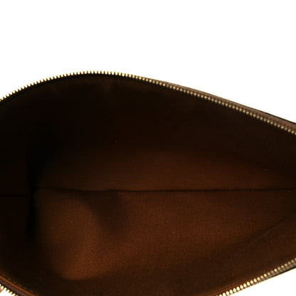 Celine Triomphe Canvas Lambskin Small Pouch White 5 of 6