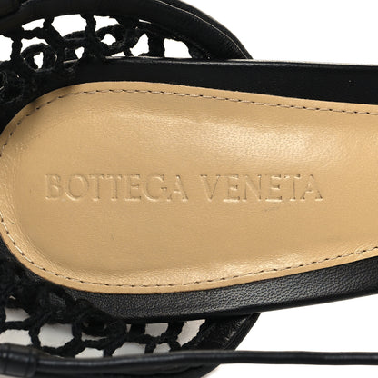 Bottega Veneta Mesh Nappa Stretch Ankle Tie Sandals 40.5 Black 7 of 7