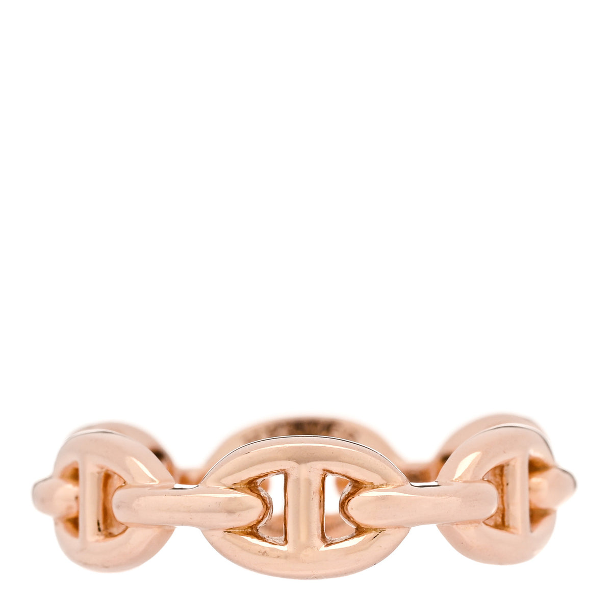 18K Rose Gold PM Chaine d'Ancre Enchainee Ring 57 8