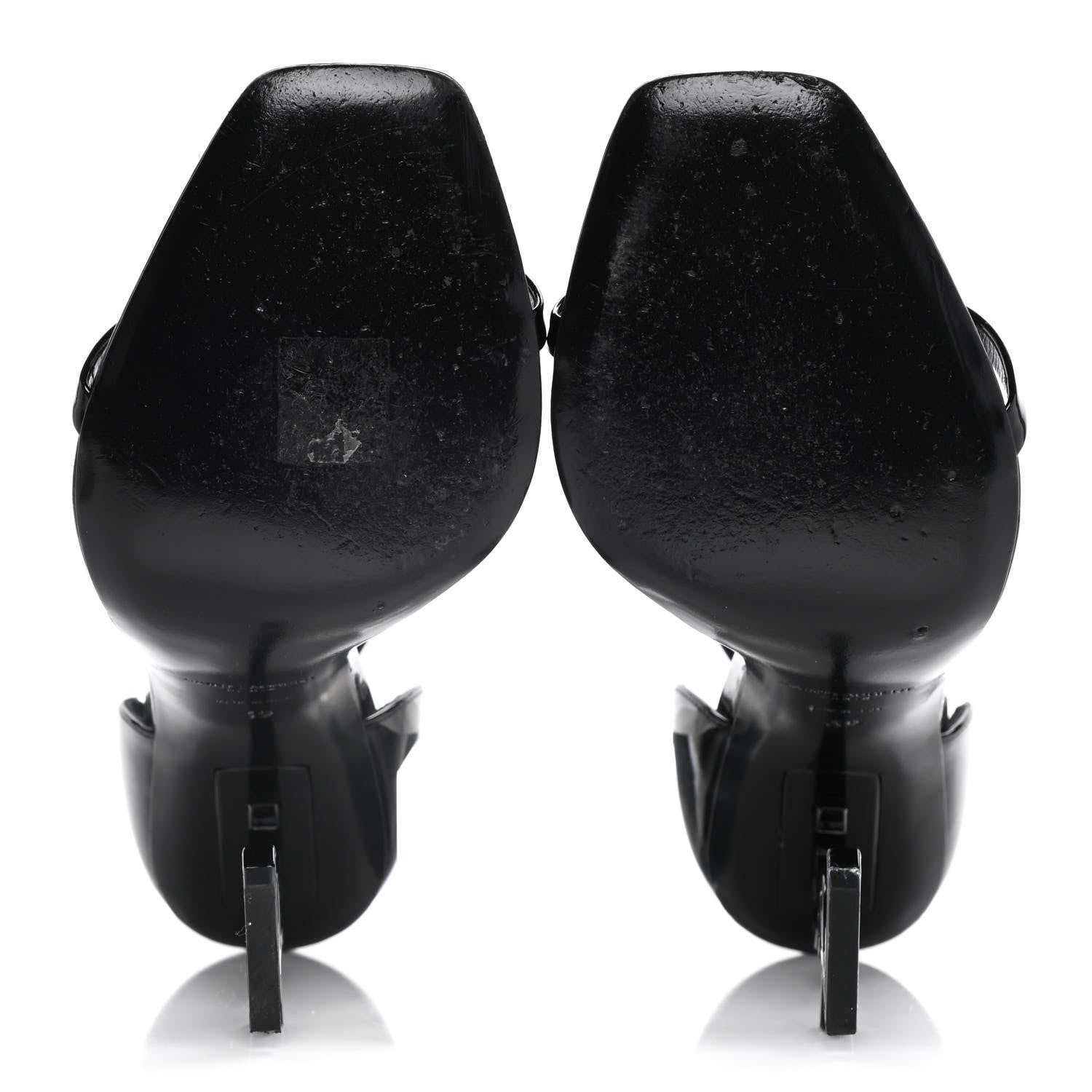 Saint Laurent Patent Calfskin Opyum Sandals 39 Black 7 of 13