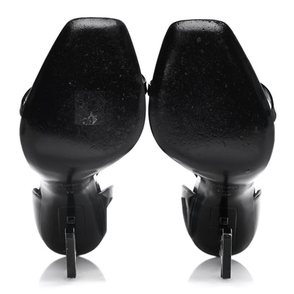 Saint Laurent Patent Calfskin Opyum Sandals 39 Black 7 of 13