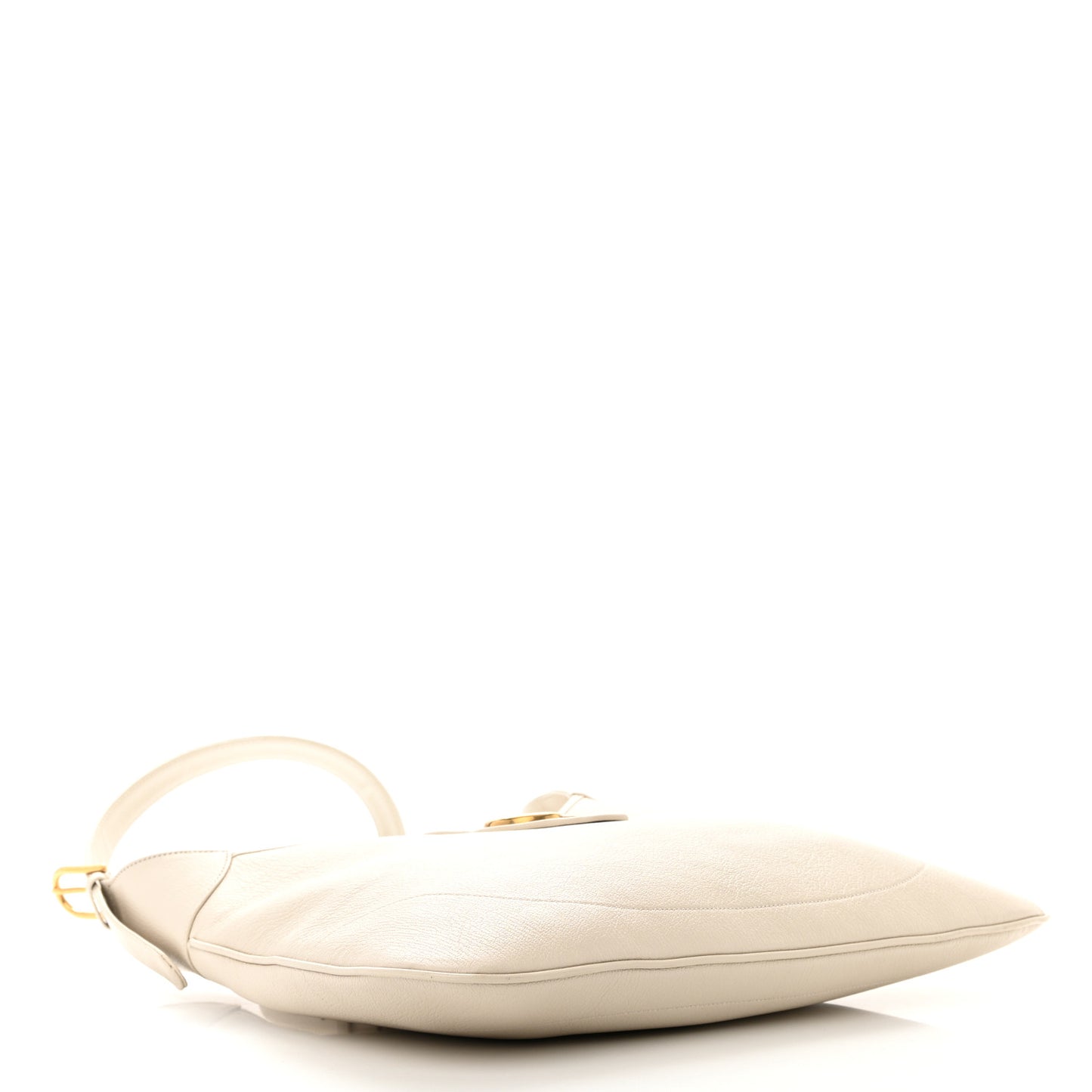 Goatskin Large Aphrodite Shoulder Bag Mystic White
