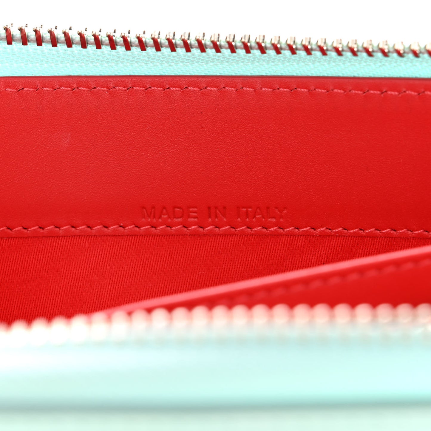 Calfskin Panettone Spiked Zip Around Wallet Source Multicolor