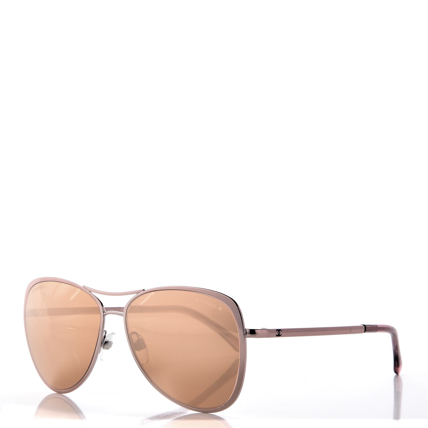 Chanel 18K Pilot Summer Sunglasses 4223 Pink Gold 1 of 8