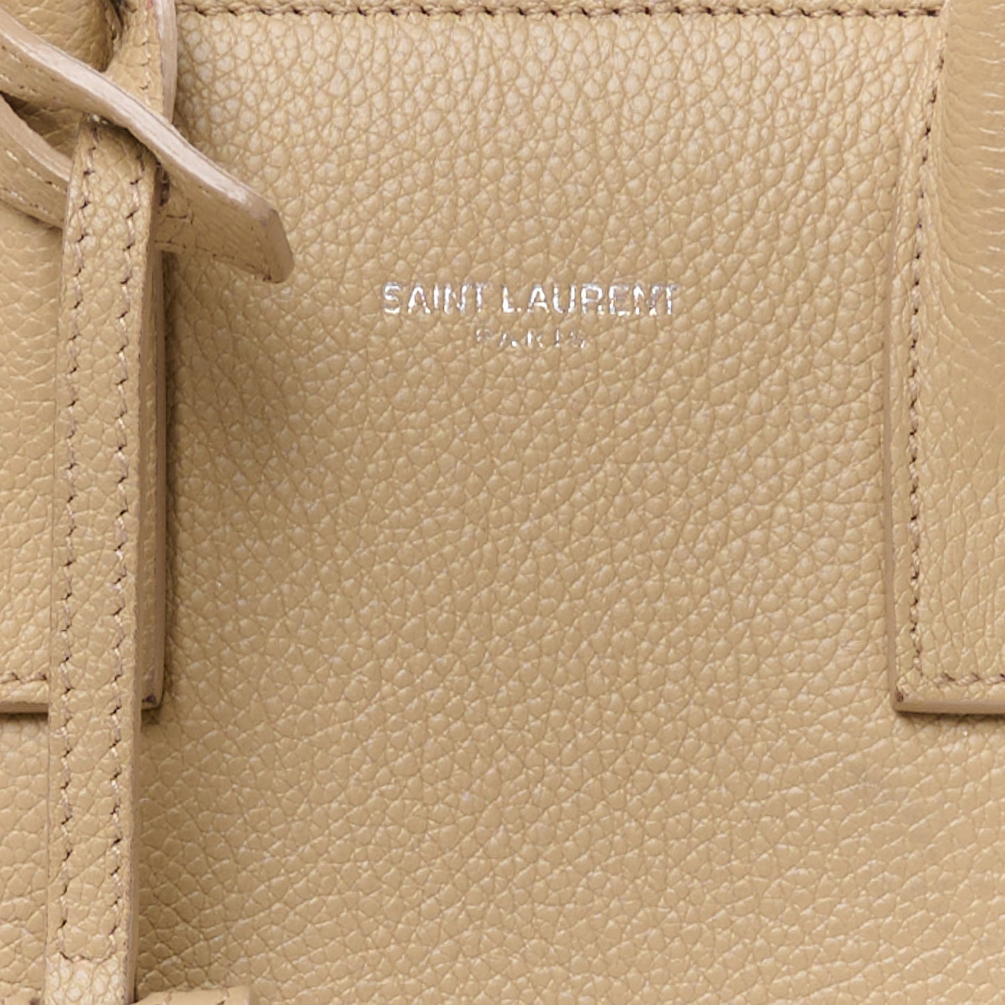 Grained Calfskin Nano Sac De Jour Dark Beige