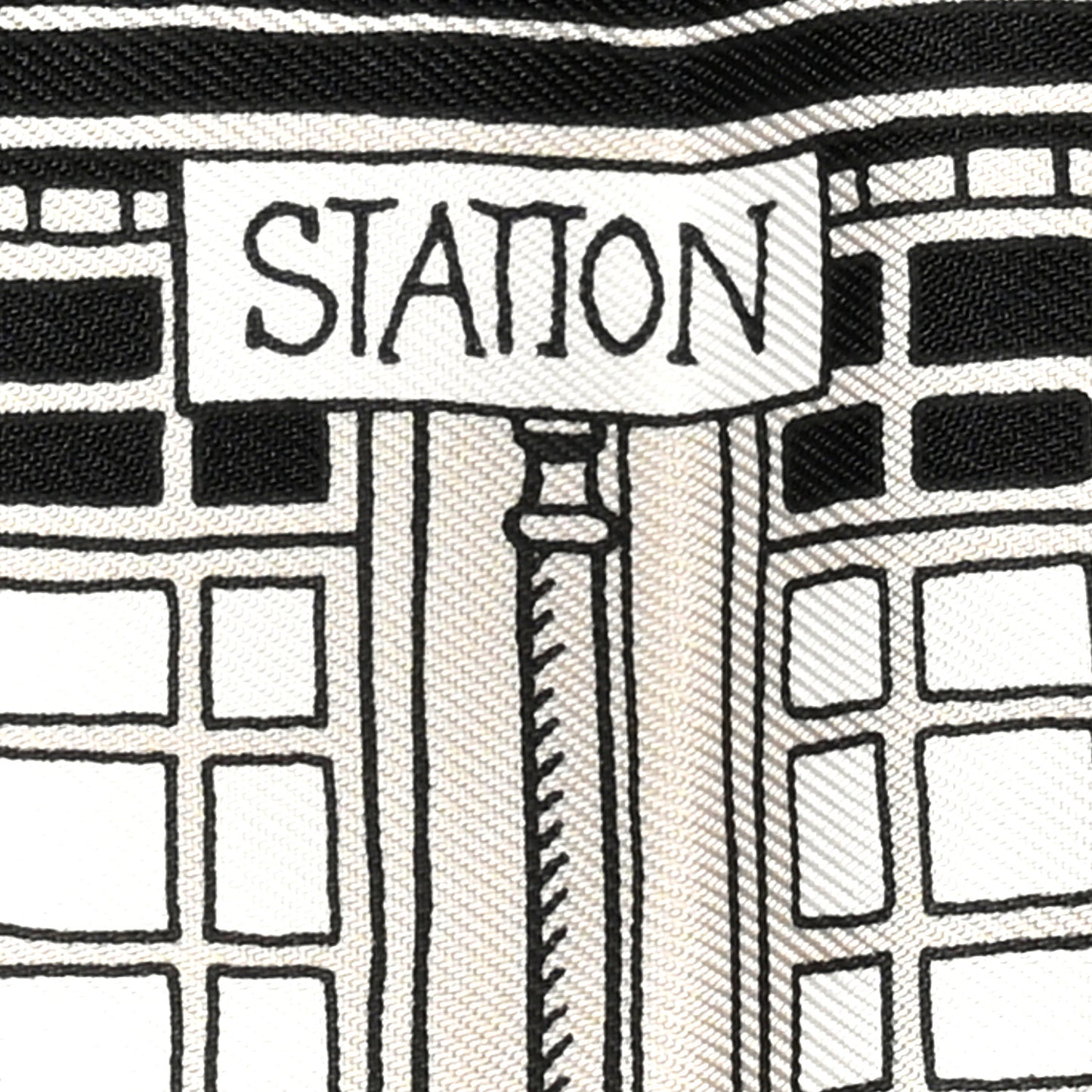 Silk Paris Station Bandana Scarf 55