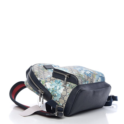 Gucci GG Supreme Monogram Blooms Small Day Backpack Blue 3 of 9