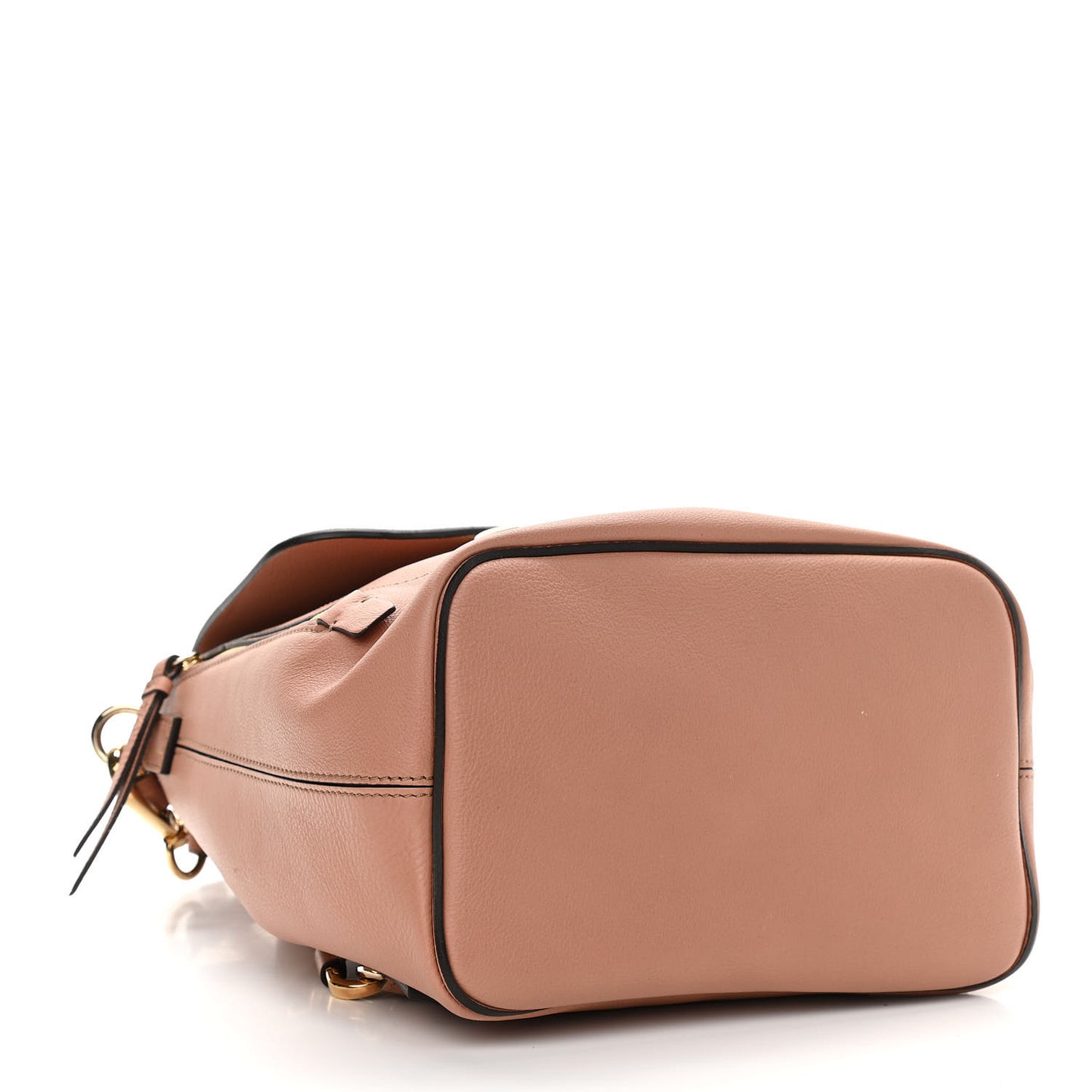 Suede Calfskin Small Faye Backpack Nougat