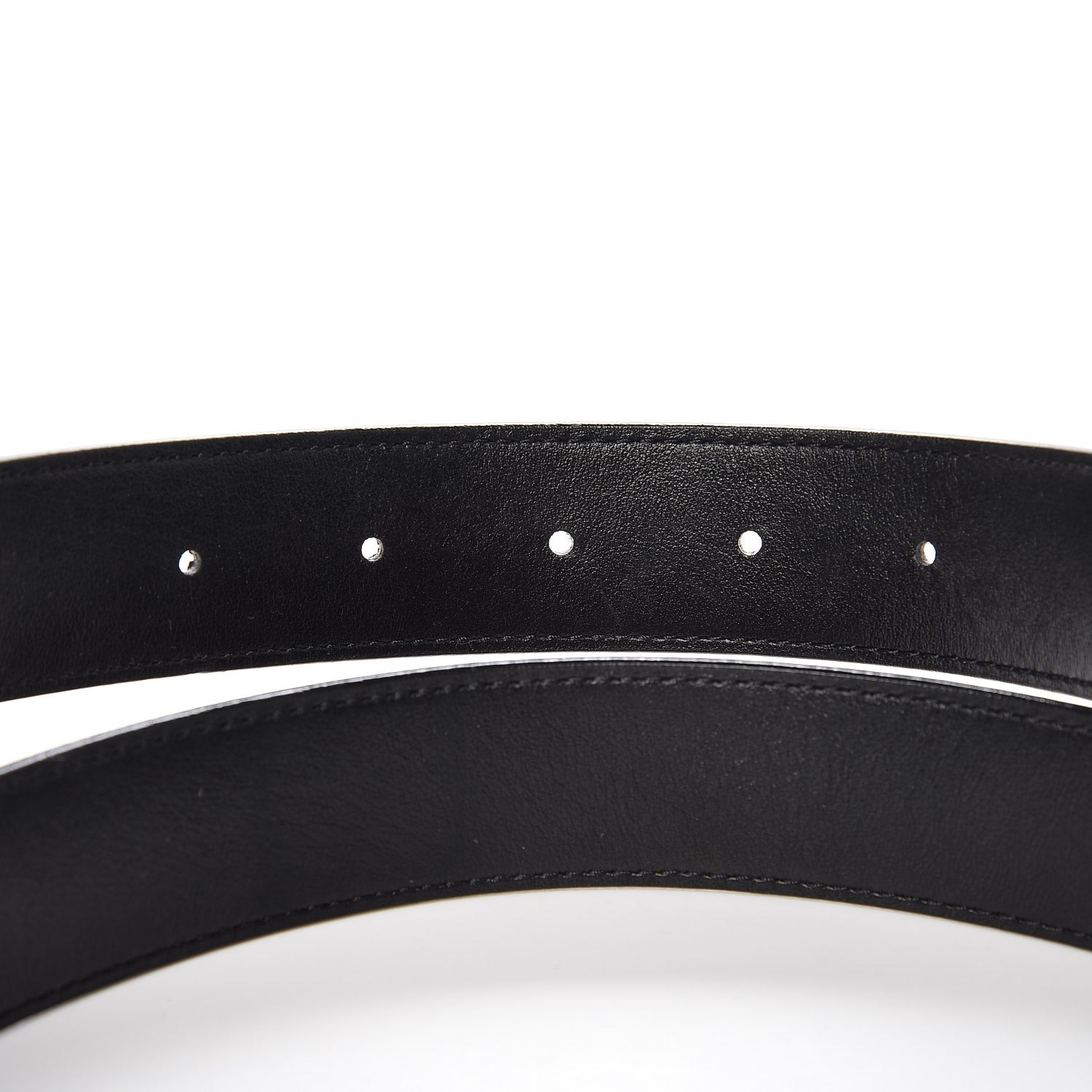 Louis Vuitton Calfskin Monogram 30mm LV Initiales Reversible Belt 80 32 Black 4 of 5