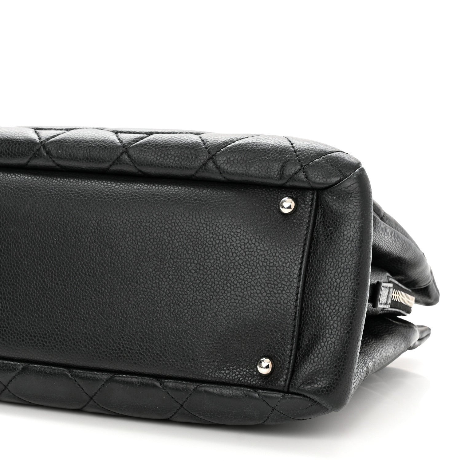 Chanel Caviar Quilted CC Timeless Soft Tote Black 10 of 10