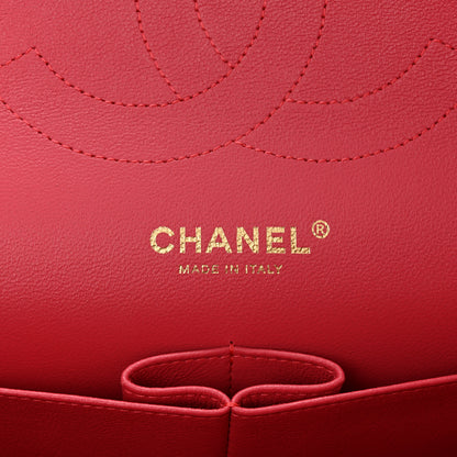 Chanel Lambskin Chevron Quilted Jumbo Double Flap Pink 6 of 10