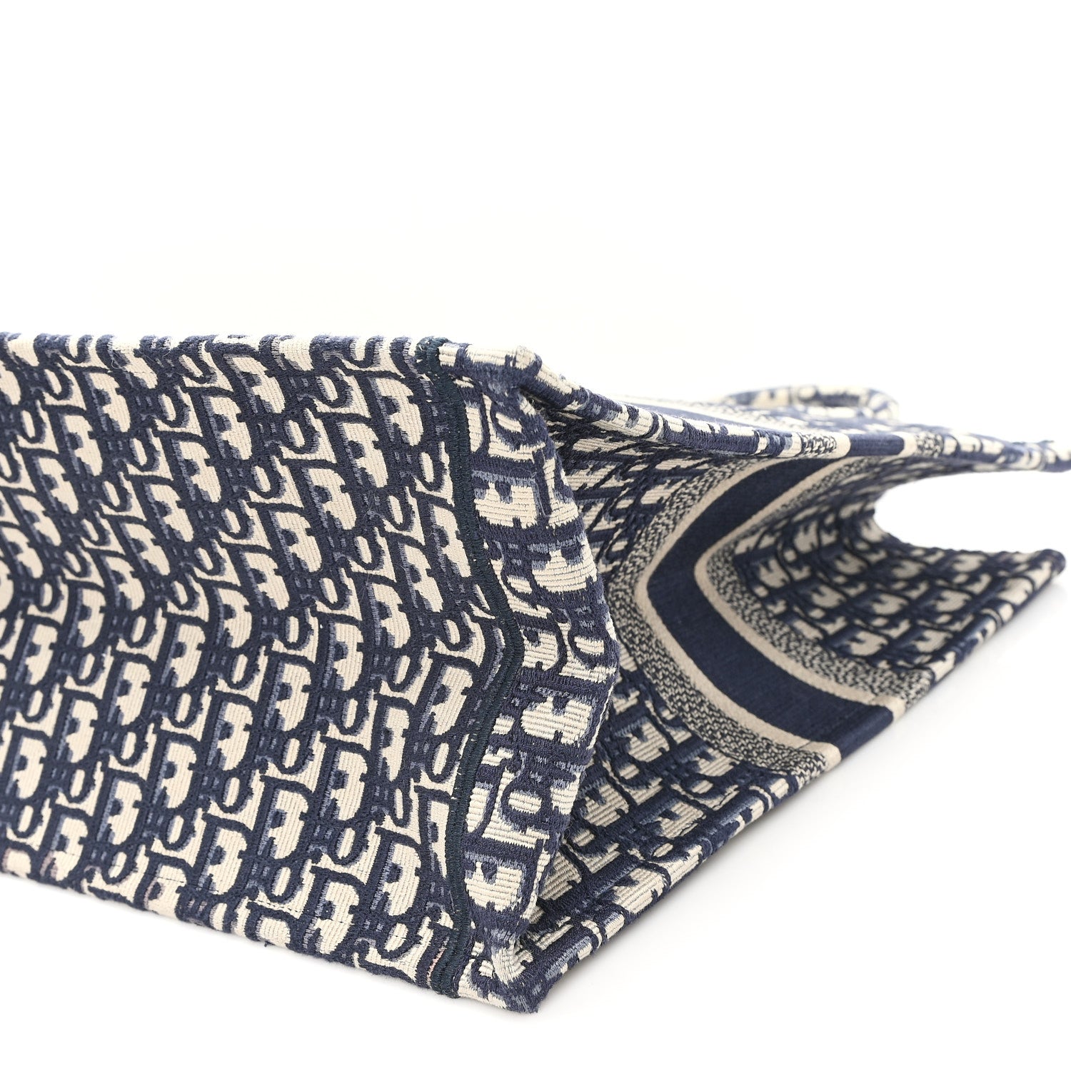 Christian Dior 希少　大判ネイビー Christian Dior Oblique Large Book Tote Blue Multicolor 1864063
