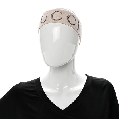 Gucci Cotton Elastic Gucci Logo Headband White 2 of 5