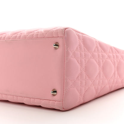 Christian Dior Lambskin Cannage Medium Lady Dior Rose Clair 9 of 10