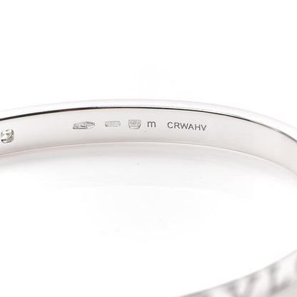 Bulgari 18K White Gold Diamond B.Zero1 Essential Bangle Bracelet M 4 of 4