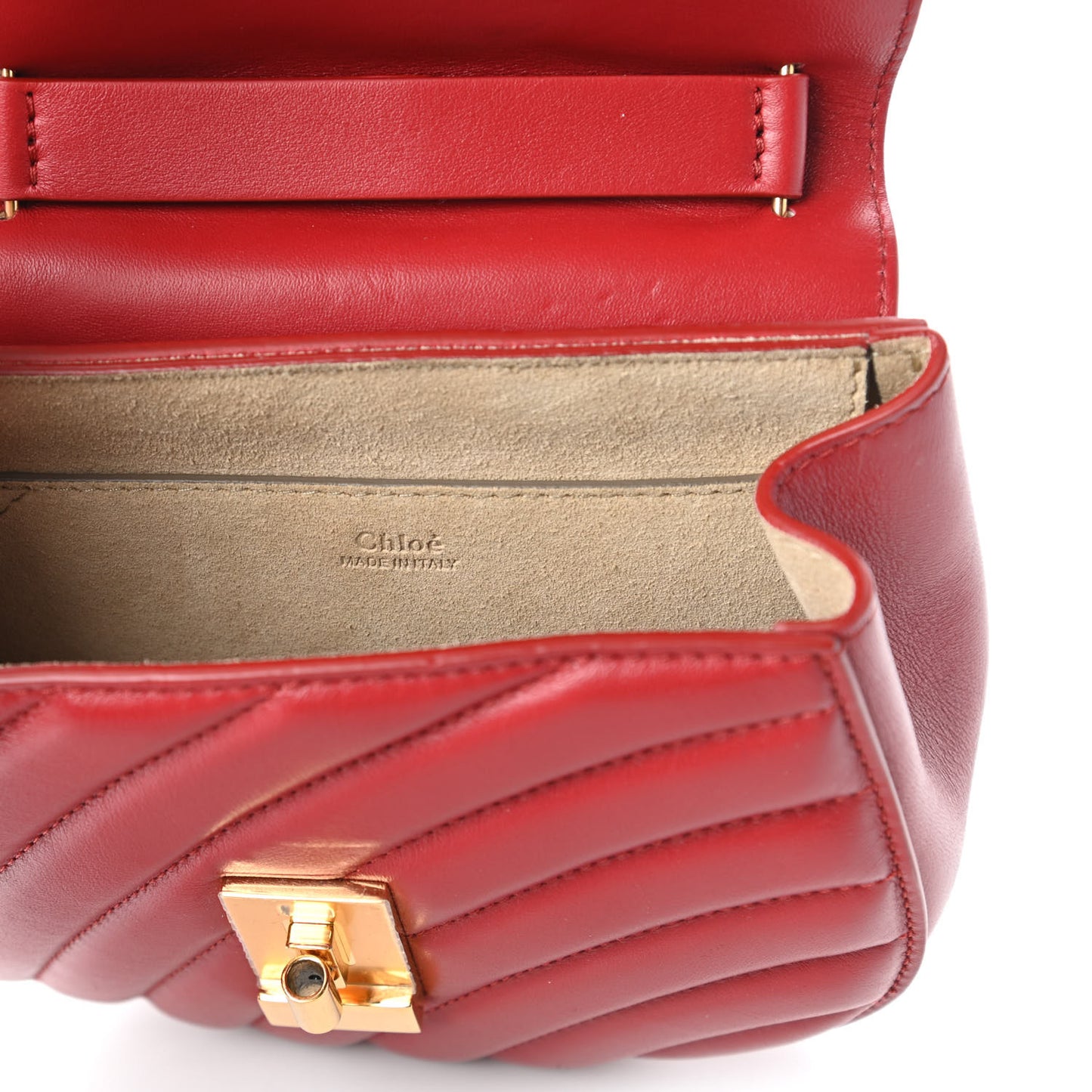 Calfskin Quilted Mini Drew Bijou Shoulder Bag Dahlia Red
