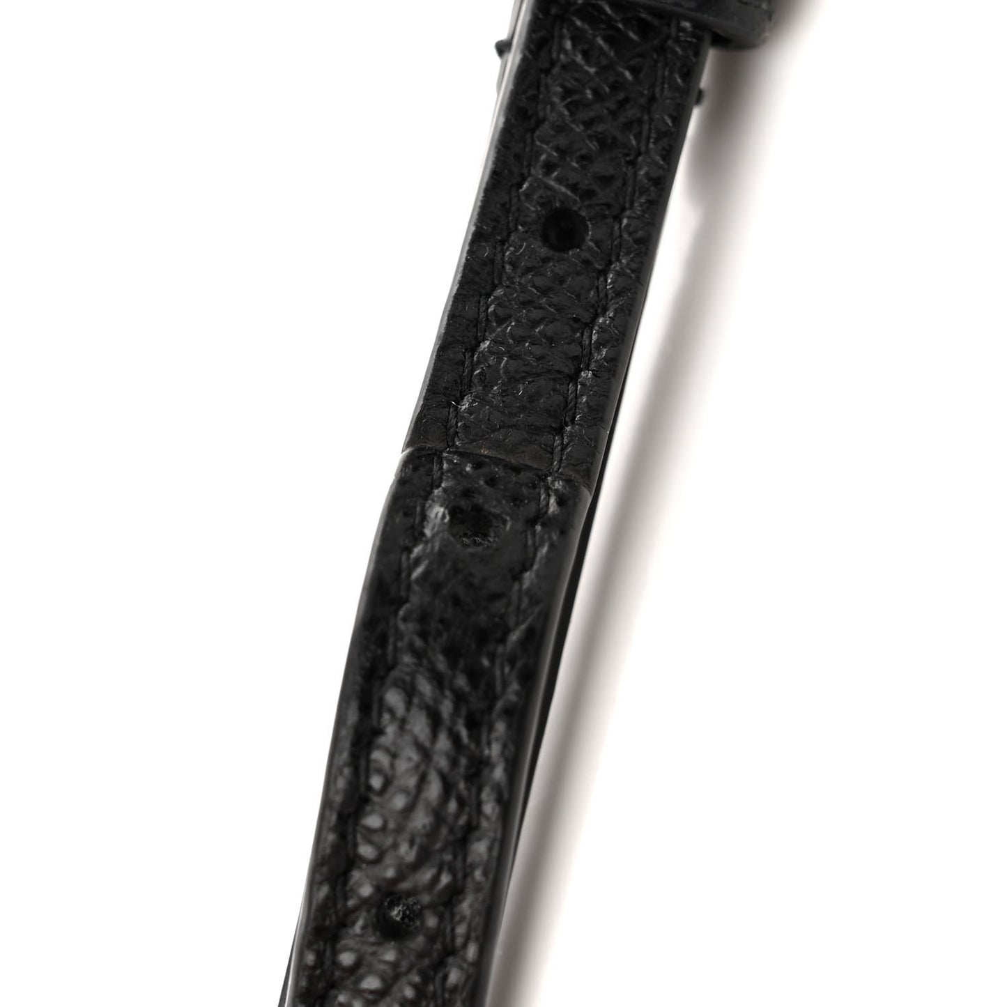 Grained Calfskin Caro Double Pouch Black