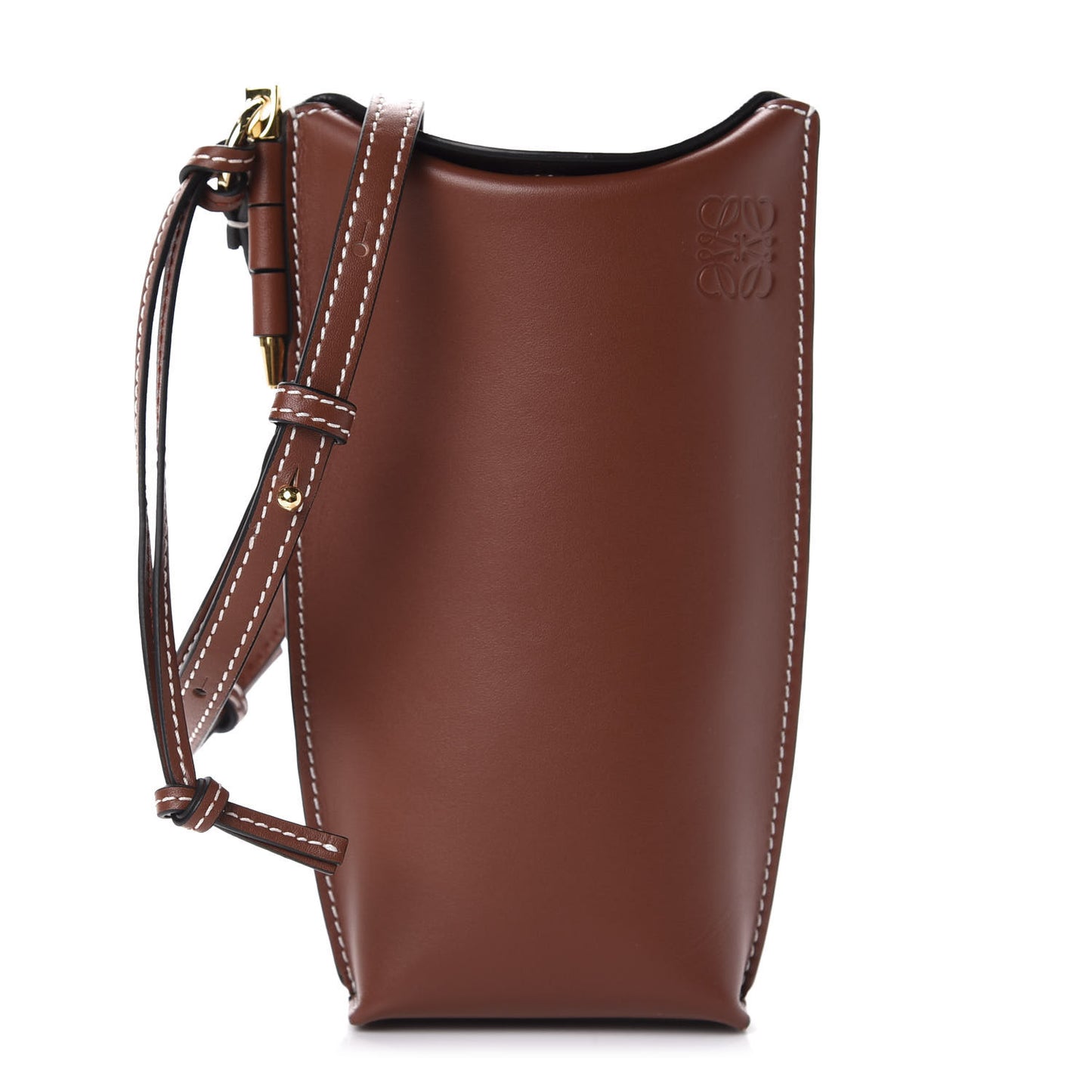 Smooth Calfskin Gate Pocket Rust