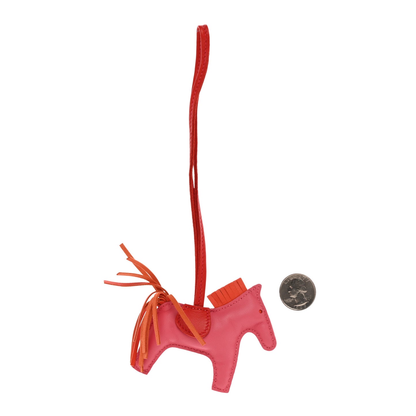 Milo Lambskin Grigri Rodeo Horse Bag Charm PM Rose Azalee Orange Poppy Rouge Indien