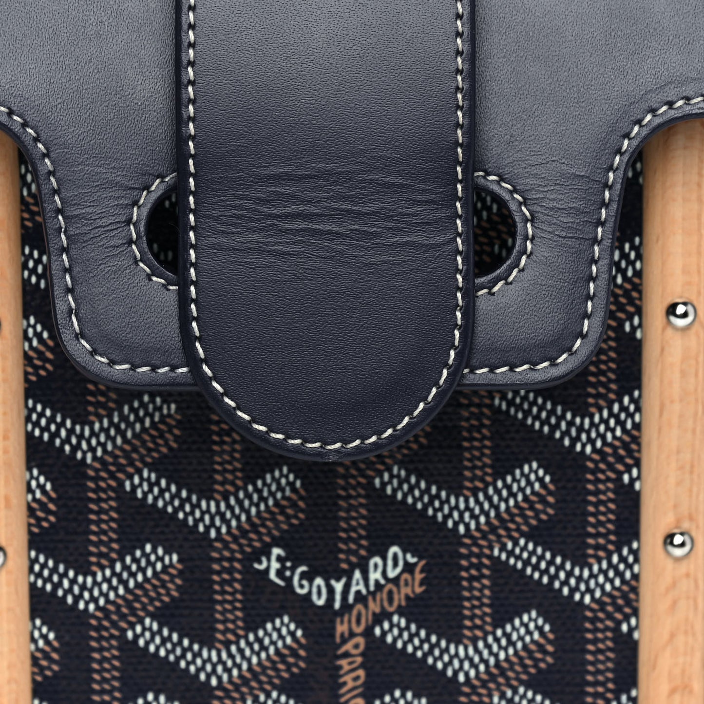 Goyardine Structure Mini Saigon Navy