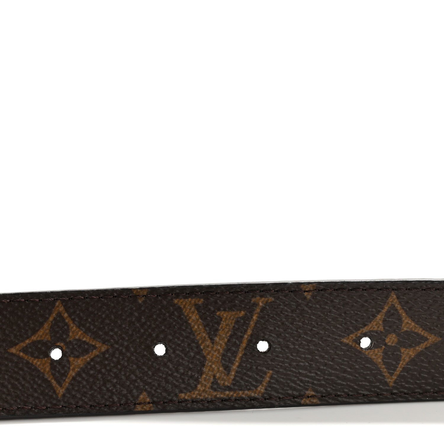 Louis Vuitton Calfskin Monogram 30mm LV Initiales Reversible Belt 80 32 Khaki 5 of 9